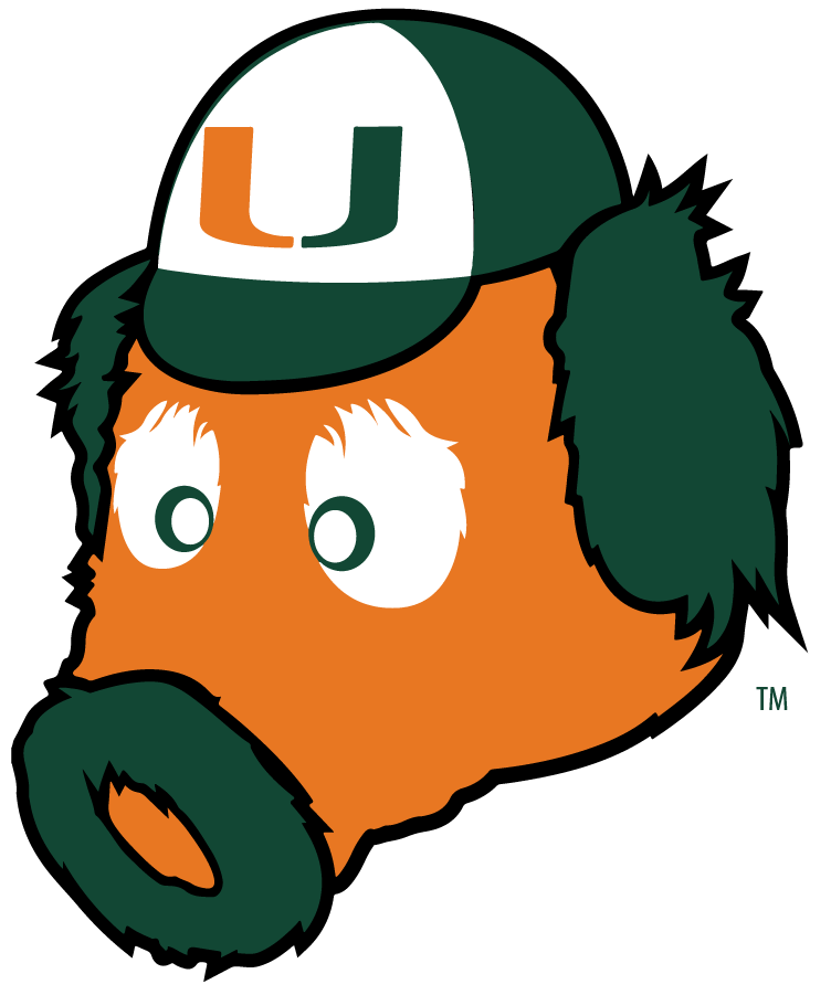 Miami Hurricanes 2024-Pres Mascot Logo diy iron on heat transfer Miami Hurricanes 2024-Pres Mascot Logo diy iron on heat transfer